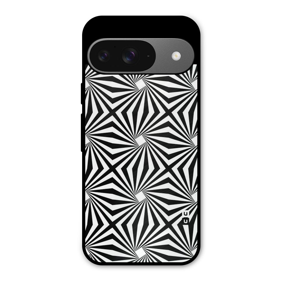 Monochromatic Swirls Metal Back Case for Google Pixel 9