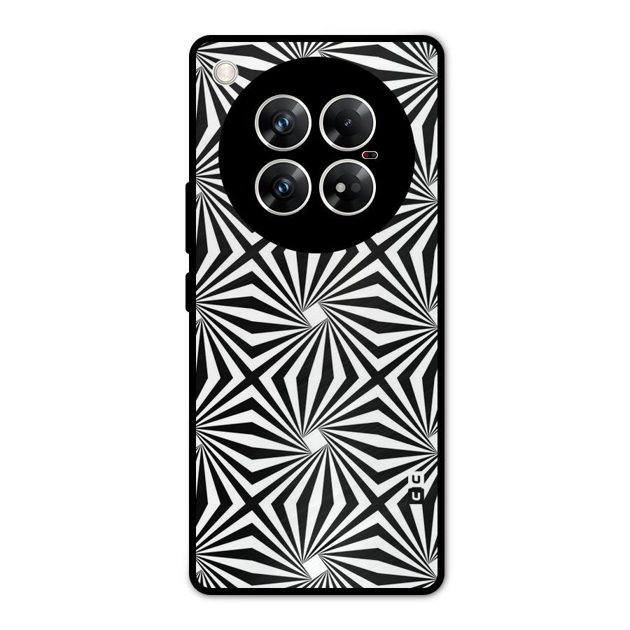 Monochromatic Swirls Metal Back Case for Infinix Zero 40 5G