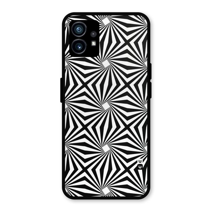 Monochromatic Swirls Metal Back Case for Nothing Phone 1
