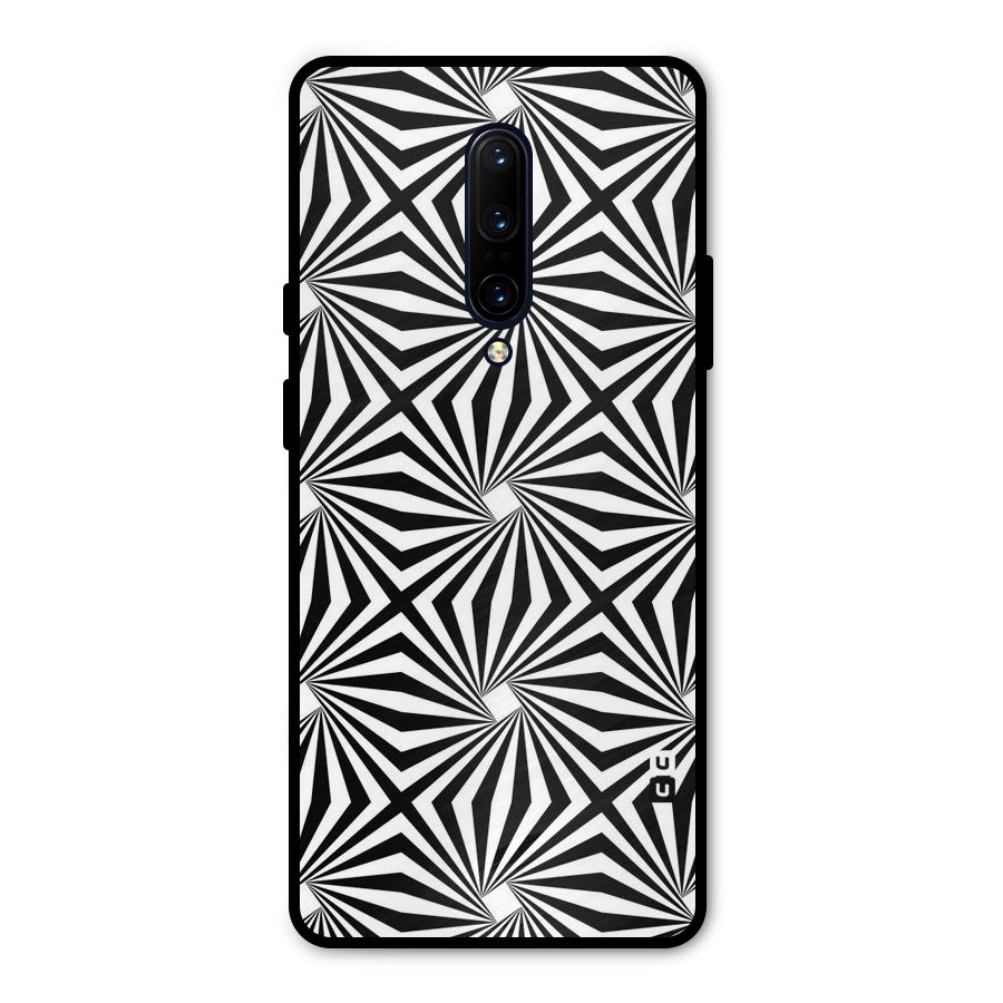 Monochromatic Swirls Metal Back Case for OnePlus 7 Pro