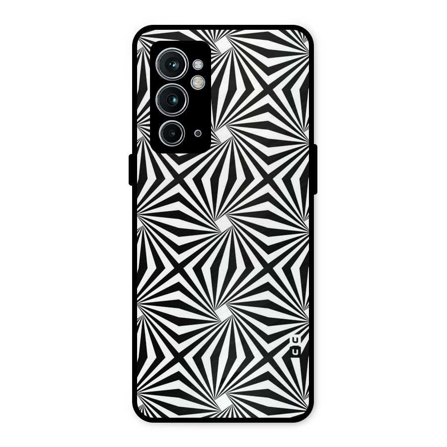 Monochromatic Swirls Metal Back Case for OnePlus 9RT 5G