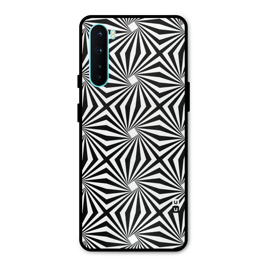Monochromatic Swirls Metal Back Case for OnePlus Nord