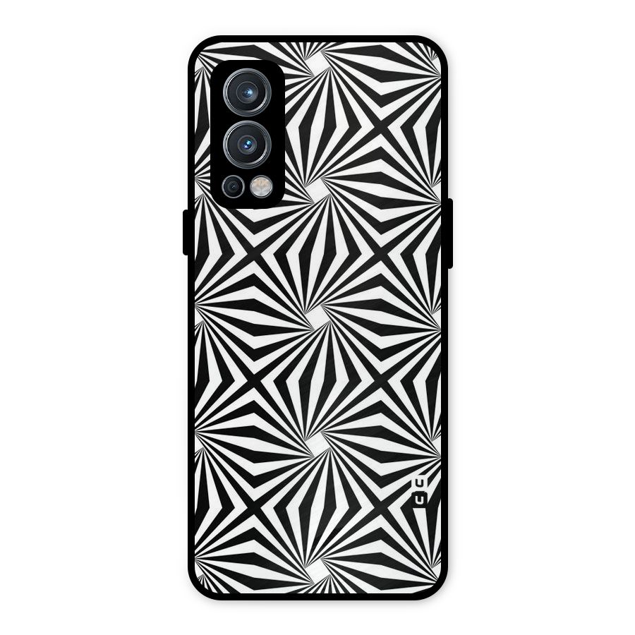 Monochromatic Swirls Metal Back Case for OnePlus Nord 2 5G