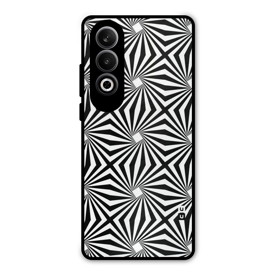 Monochromatic Swirls Metal Back Case for OnePlus Nord CE4