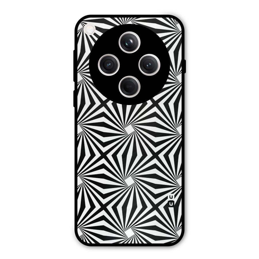 Monochromatic Swirls Metal Back Case for Oppo Find X8