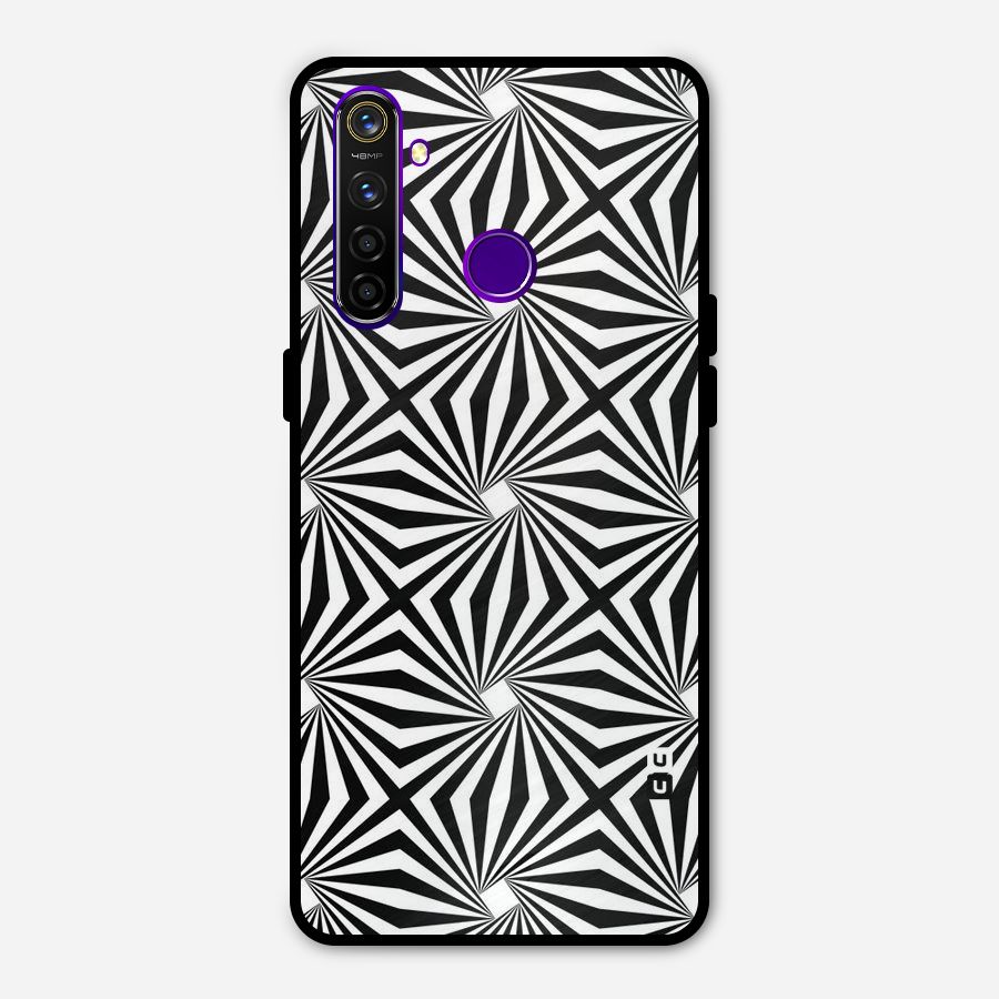 Monochromatic Swirls Metal Back Case for Realme 5 Pro