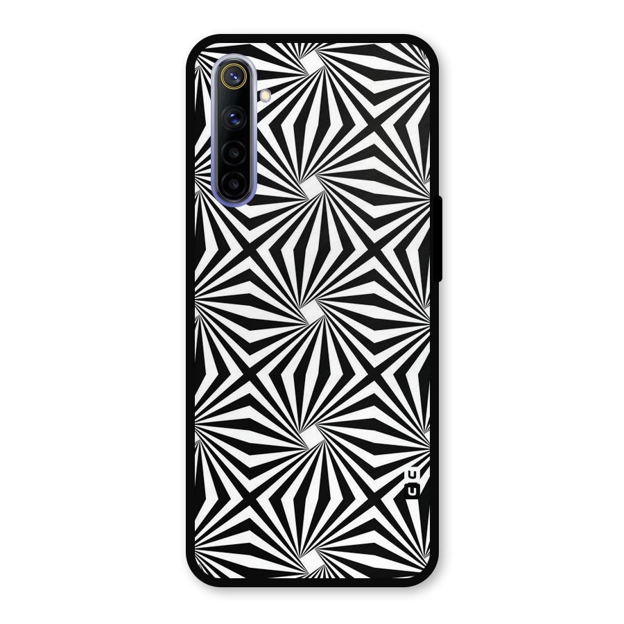 Monochromatic Swirls Metal Back Case for Realme 6i