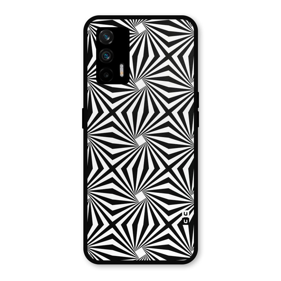 Monochromatic Swirls Metal Back Case for Realme GT 5G