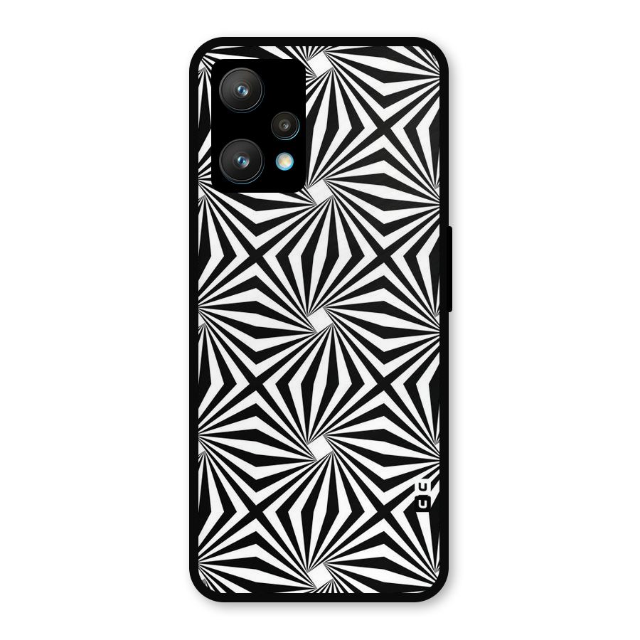 Monochromatic Swirls Metal Back Case for Realme Narzo 50 Pro