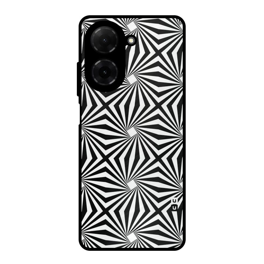 Monochromatic Swirls Metal Back Case for Redmi A5 4G
