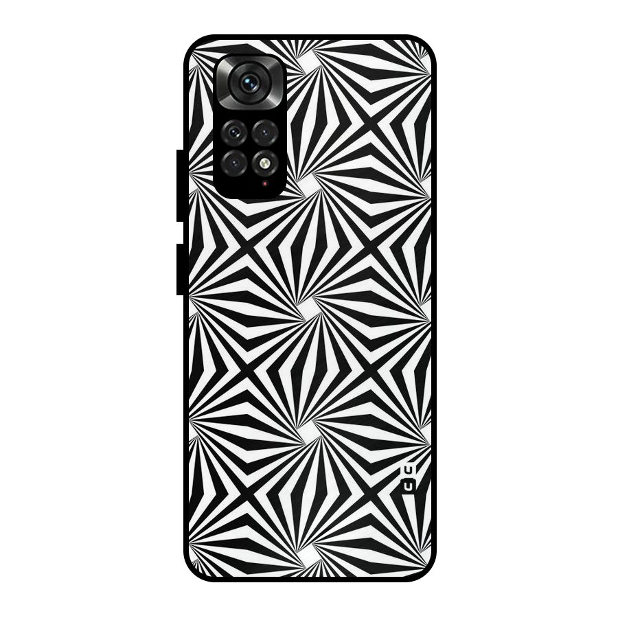 Monochromatic Swirls Metal Back Case for Redmi Note 11 Pro