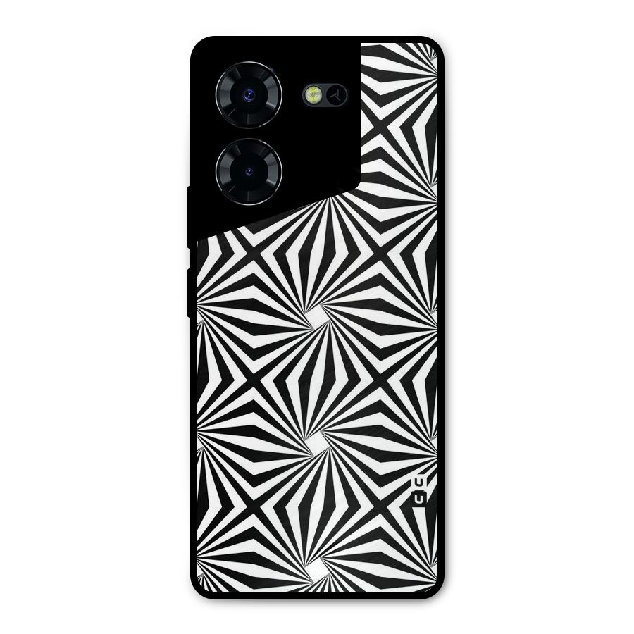 Monochromatic Swirls Metal Back Case for Tecno Pova 5 Pro 5G