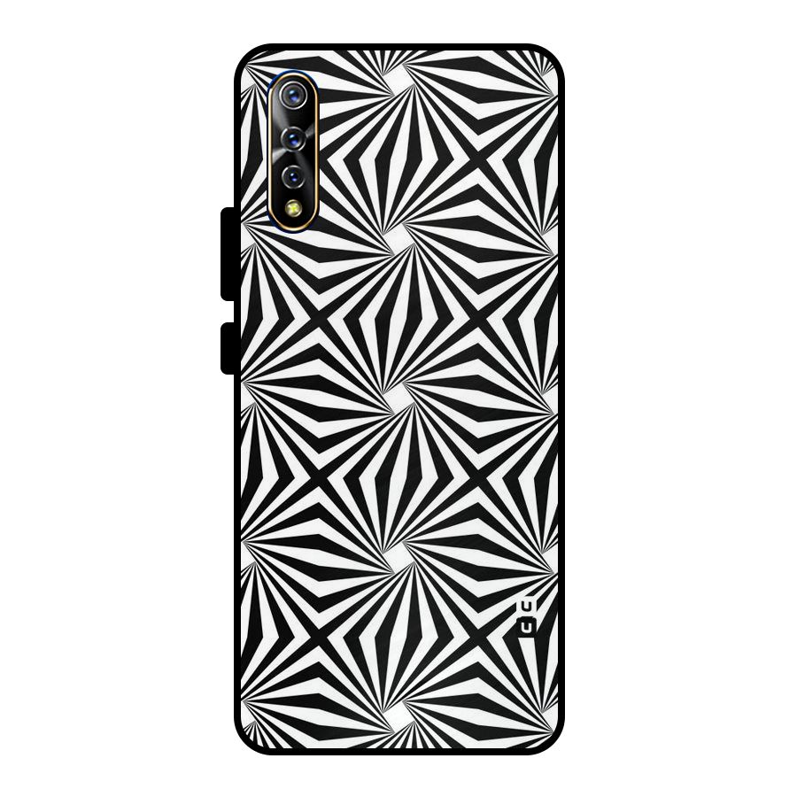 Monochromatic Swirls Metal Back Case for Vivo S1
