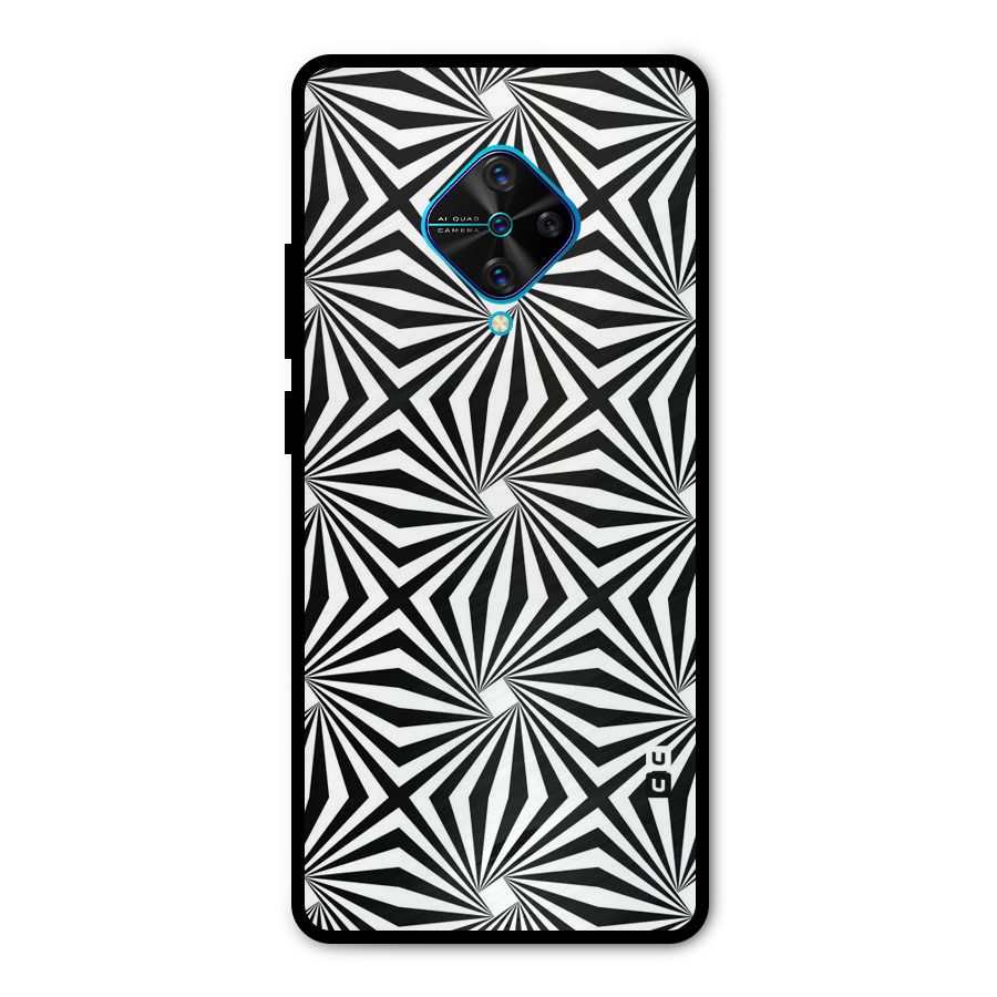 Monochromatic Swirls Metal Back Case for Vivo S1 Pro