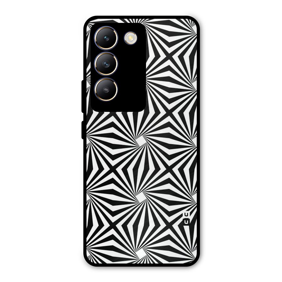 Monochromatic Swirls Metal Back Case for Vivo Y200e