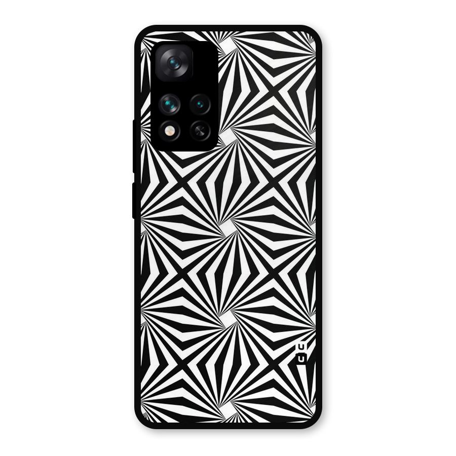 Monochromatic Swirls Metal Back Case for Xiaomi 11i 5G