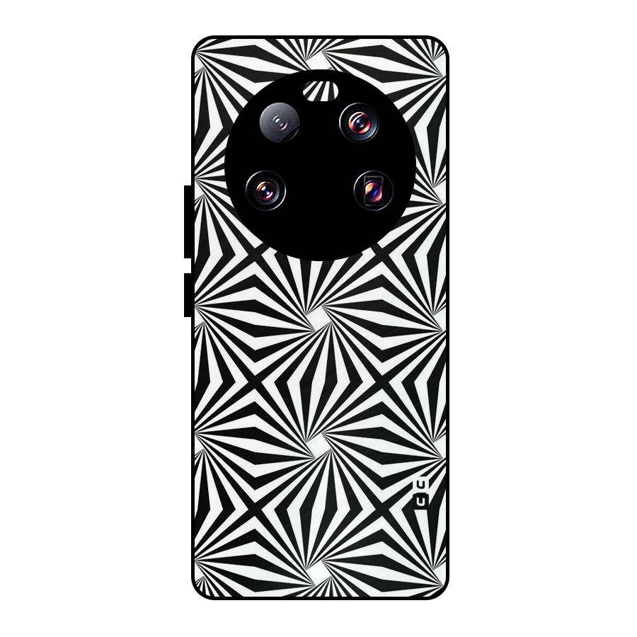 Monochromatic Swirls Metal Back Case for Xiaomi 13 Ultra