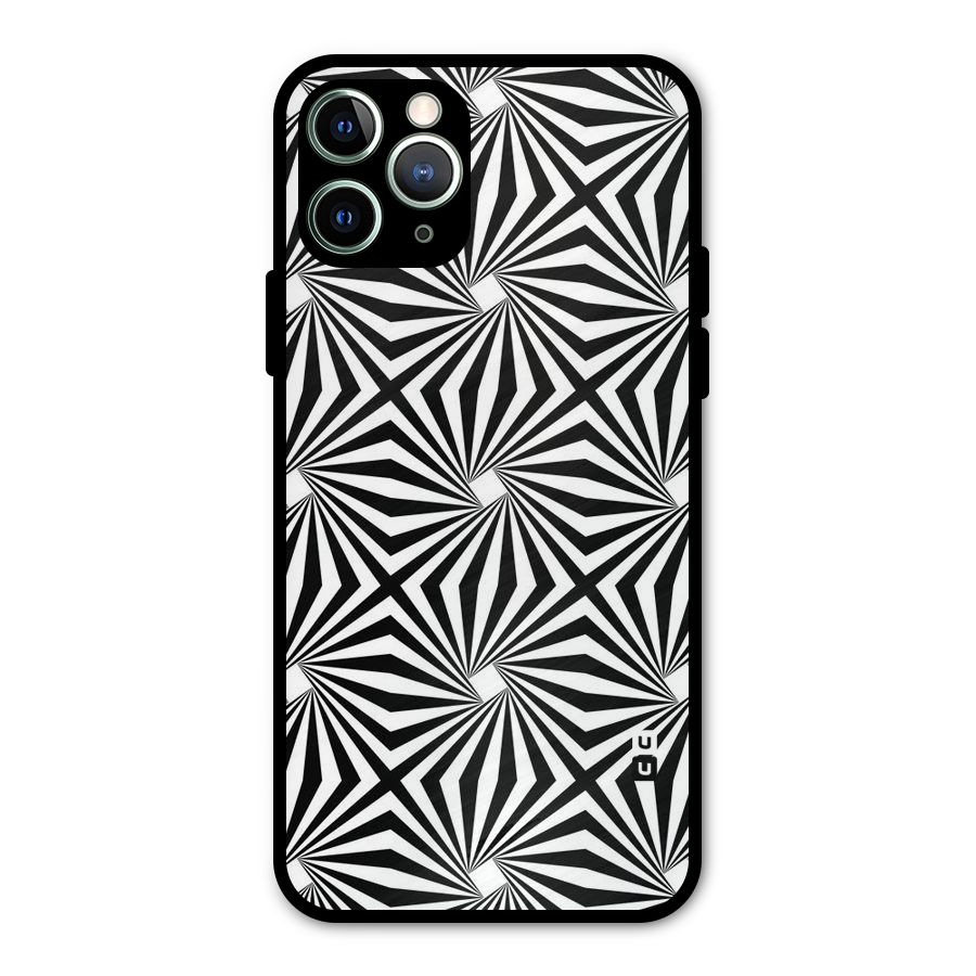 Monochromatic Swirls Metal Back Case for iPhone 11 Pro Max