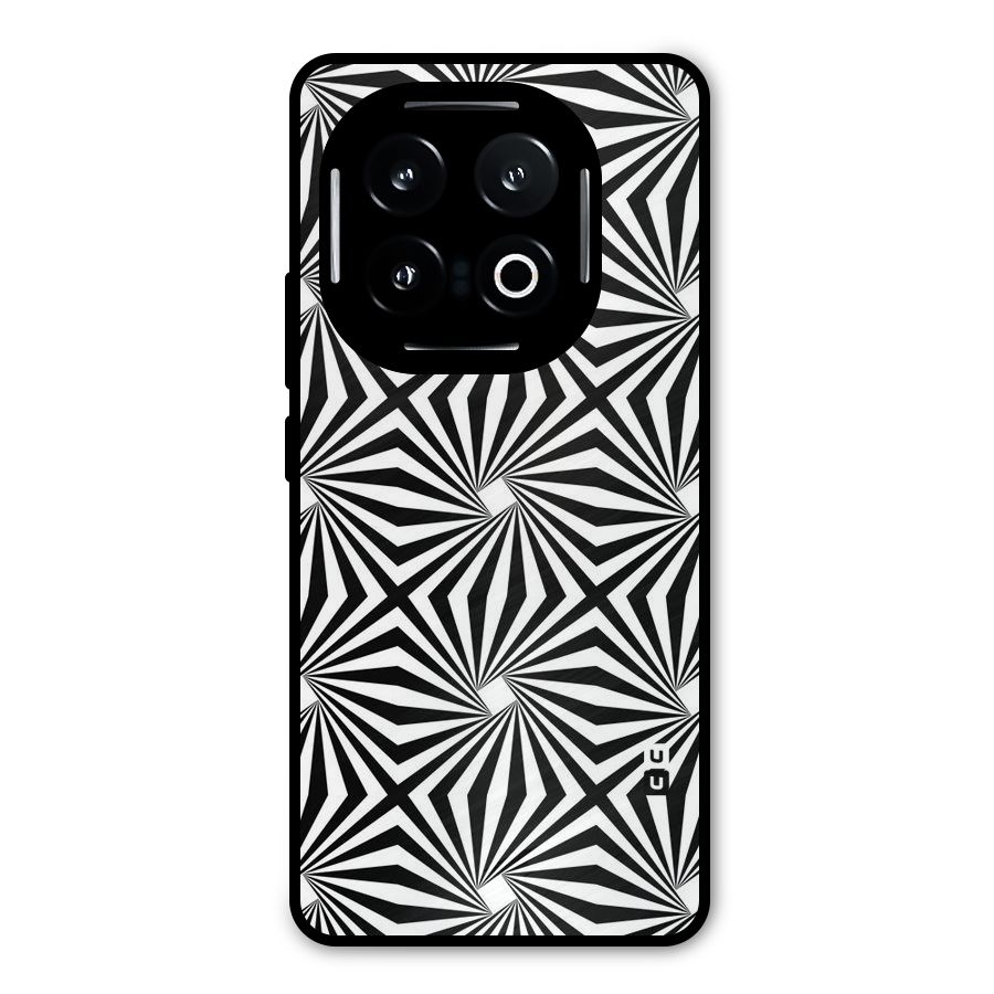 Monochromatic Swirls Metal Back Case for iQOO 13