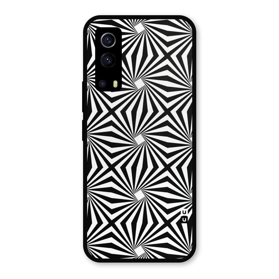 Monochromatic Swirls Metal Back Case for iQOO Z3