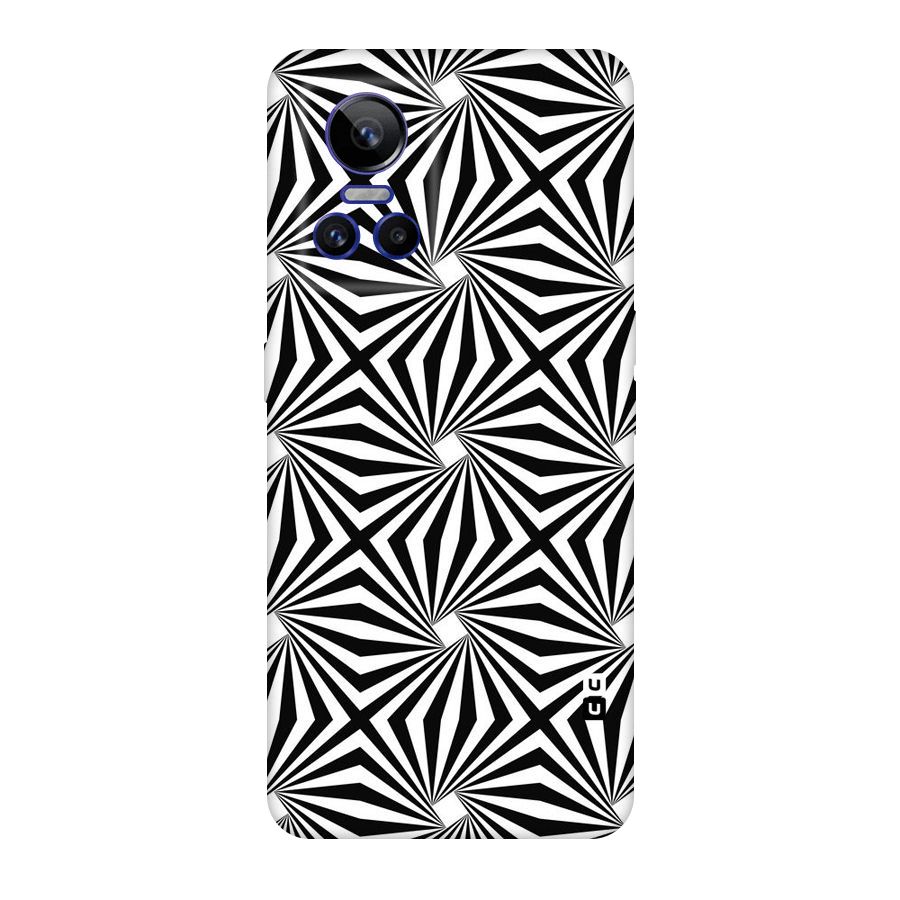 Monochromatic Swirls Original Polycarbonate Back Case for Realme GT Neo 3