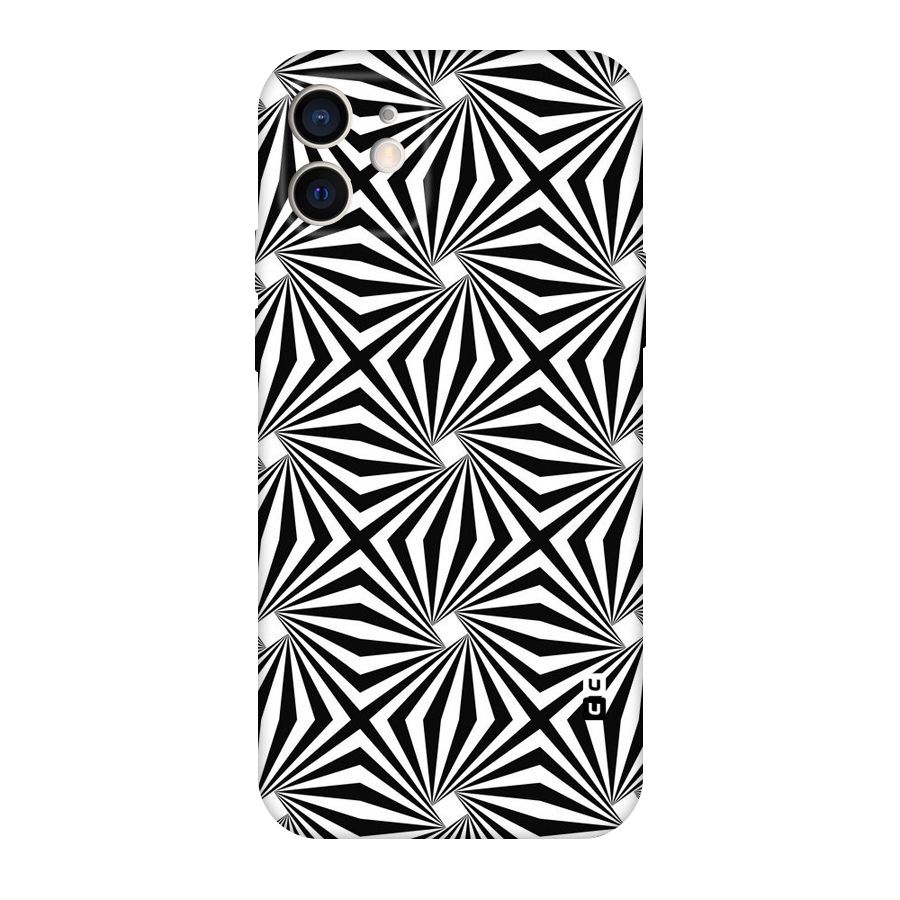 Monochromatic Swirls Original Polycarbonate Back Case for iPhone 12