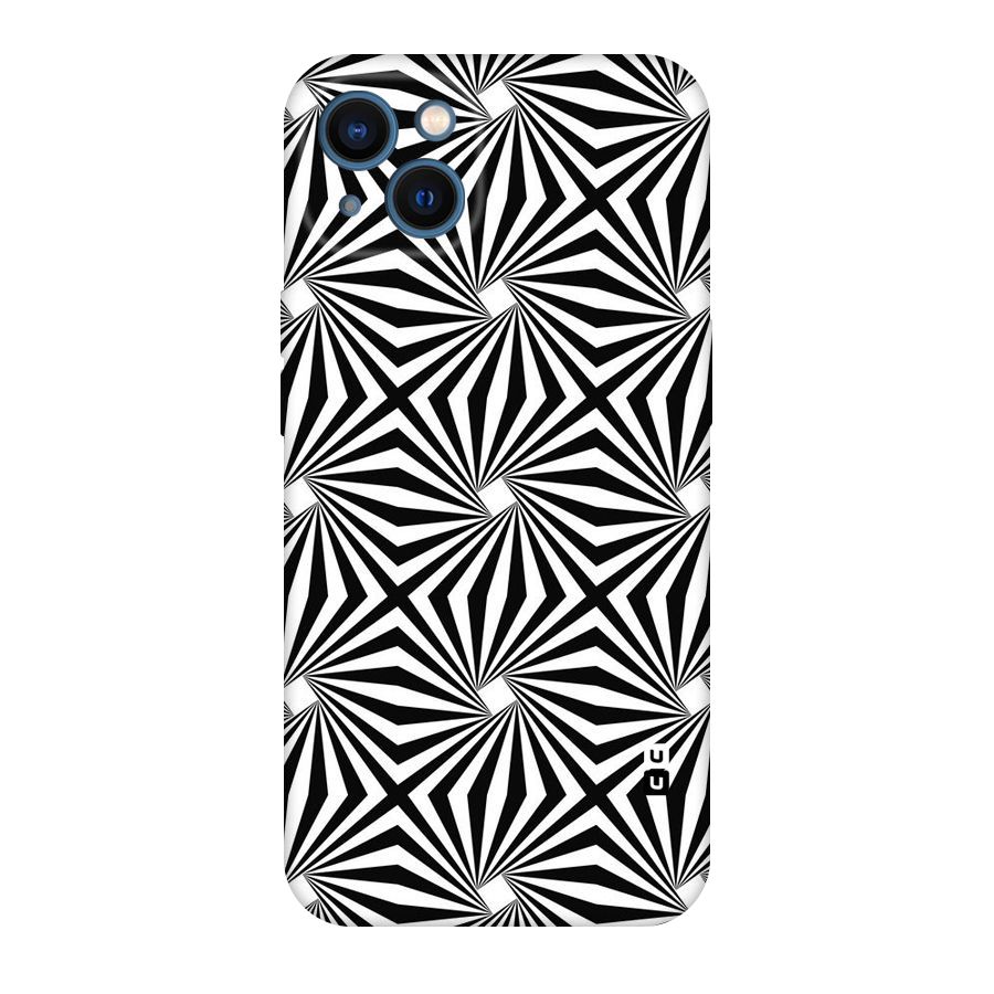 Monochromatic Swirls Original Polycarbonate Back Case for iPhone 13