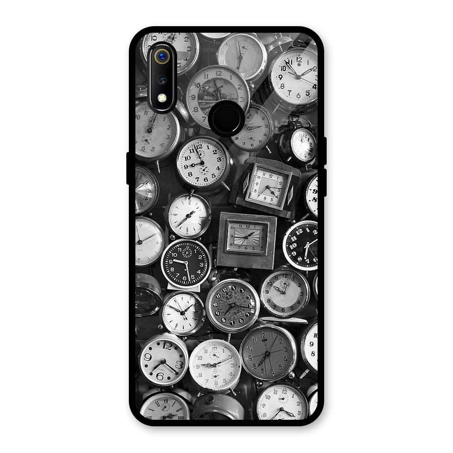 Monochrome Collection Glass Back Case for Realme 3