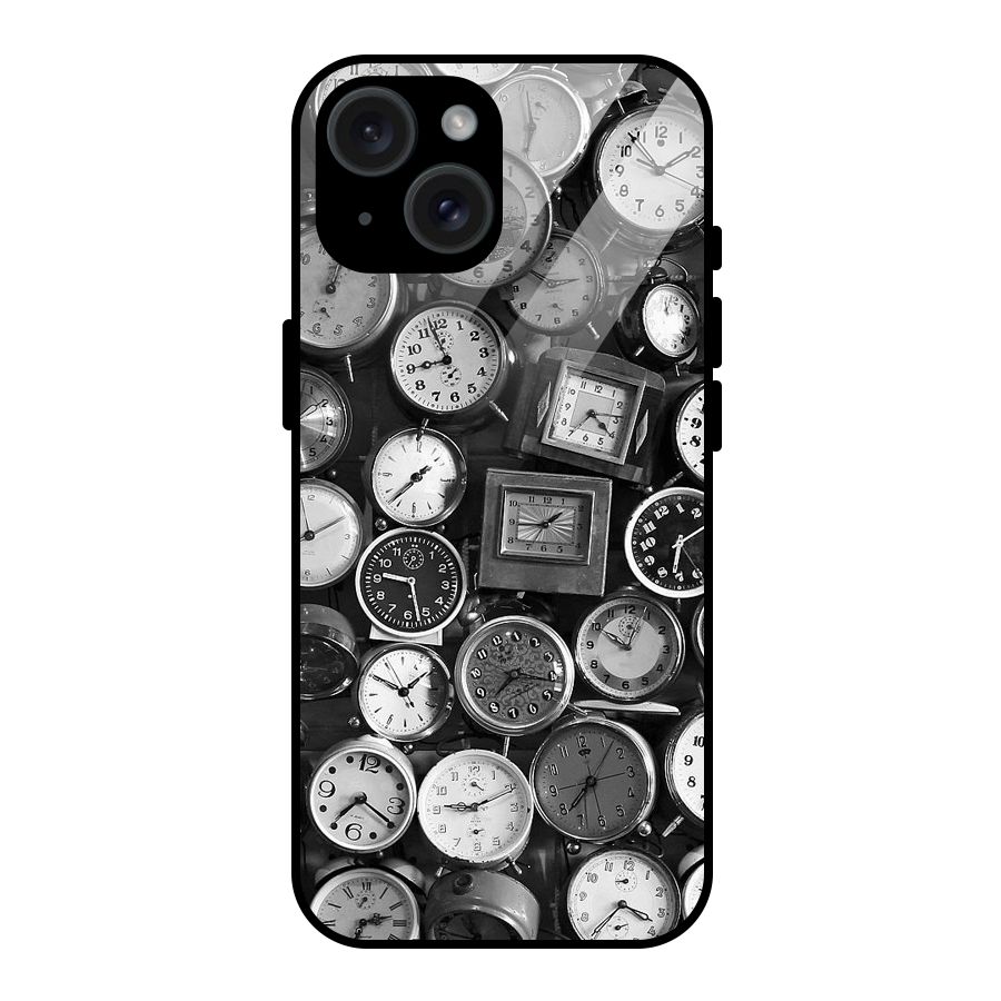 Monochrome Collection Glass Back Case for iPhone 15