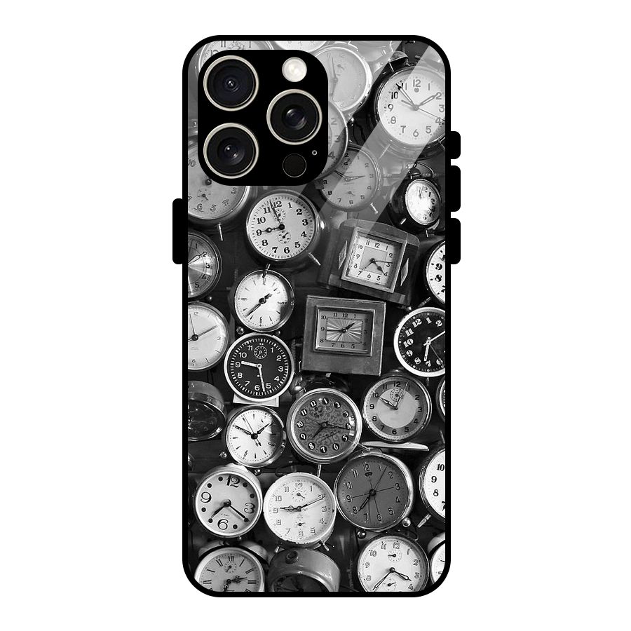 Monochrome Collection Glass Back Case for iPhone 15 Pro Max