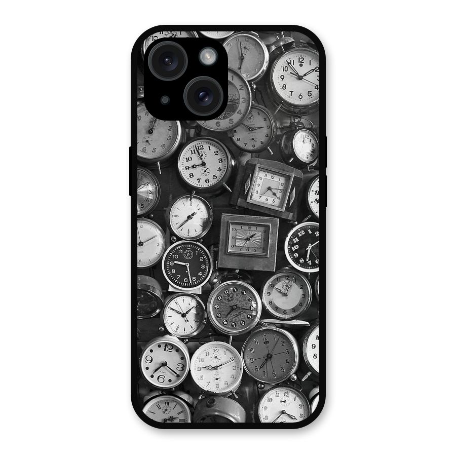 Monochrome Collection Metal Back Case for iPhone 15
