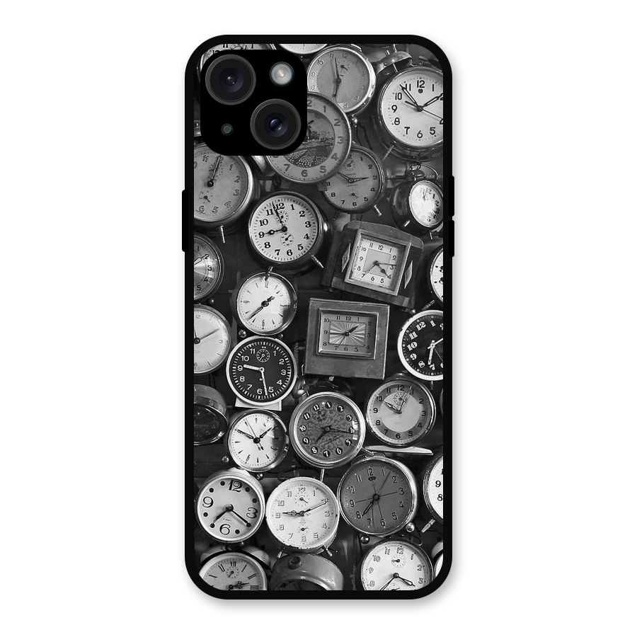 Monochrome Collection Metal Back Case for iPhone 15 Plus