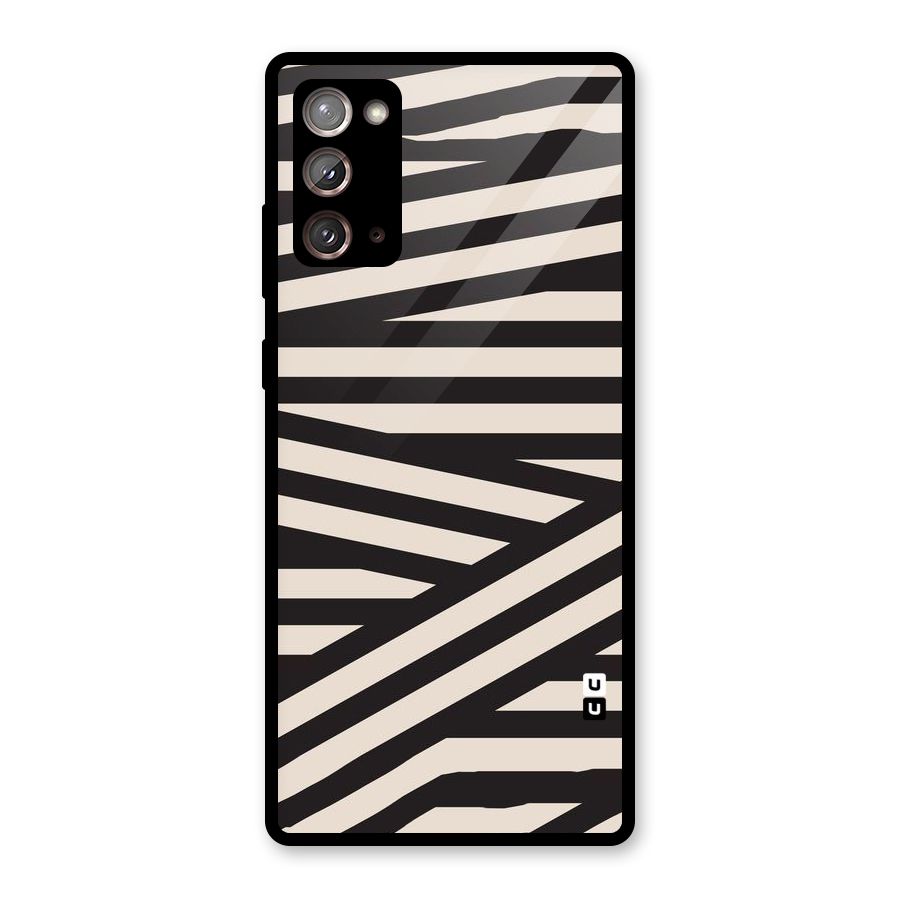 Monochrome Lines Glass Back Case for Galaxy Note 20