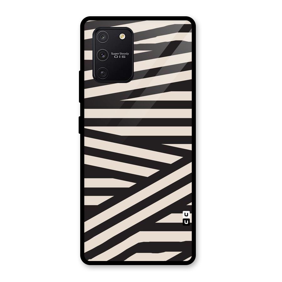 Monochrome Lines Glass Back Case for Galaxy S10 Lite