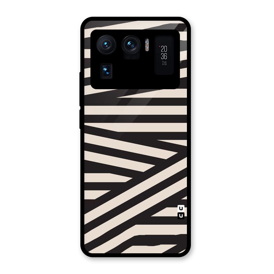 Monochrome Lines Glass Back Case for Mi 11 Ultra