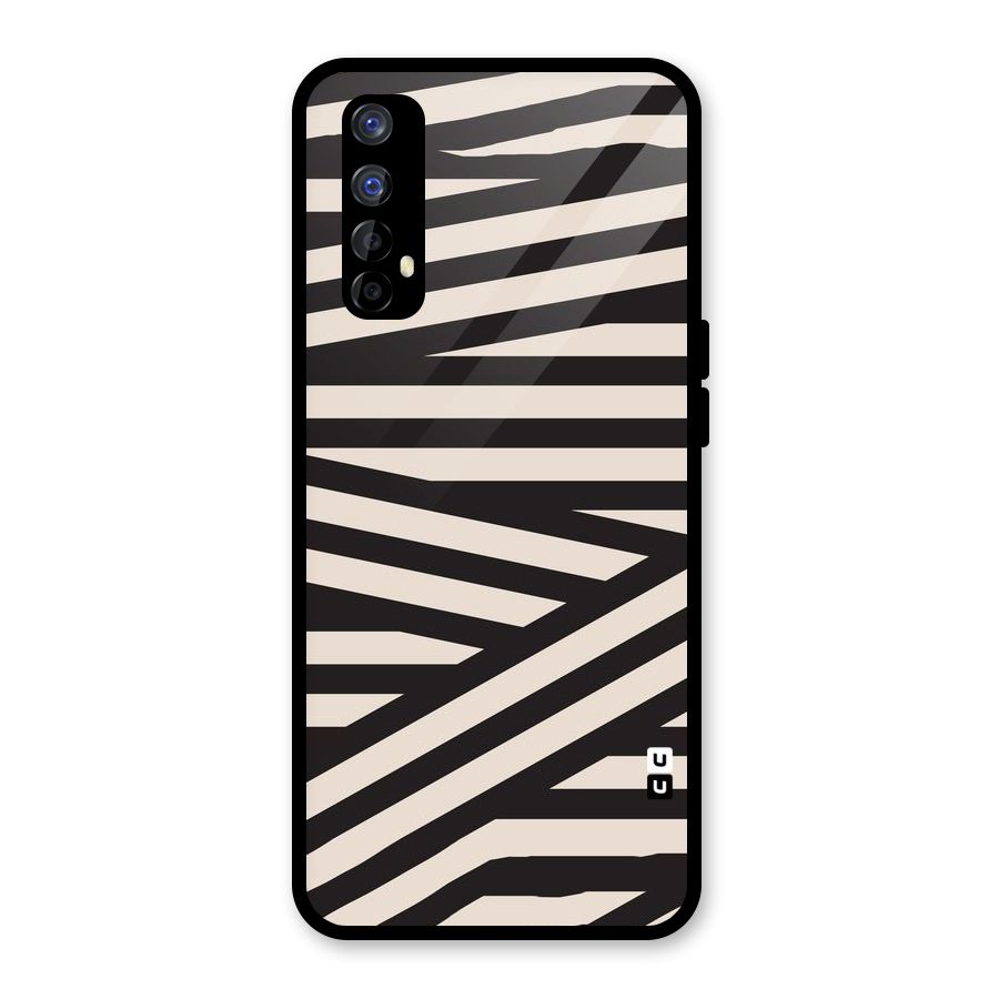 Monochrome Lines Glass Back Case for Realme 7