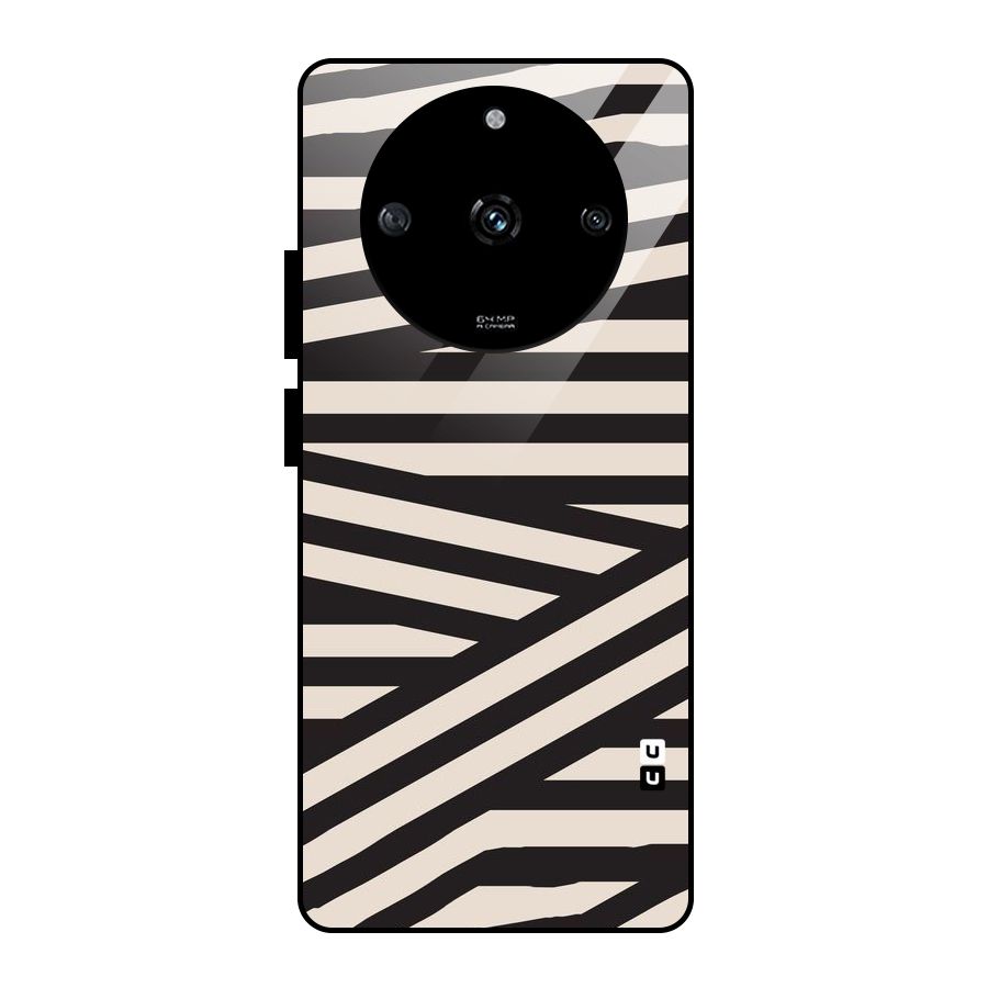 Monochrome Lines Glass Back Case for Realme Narzo 60 5G
