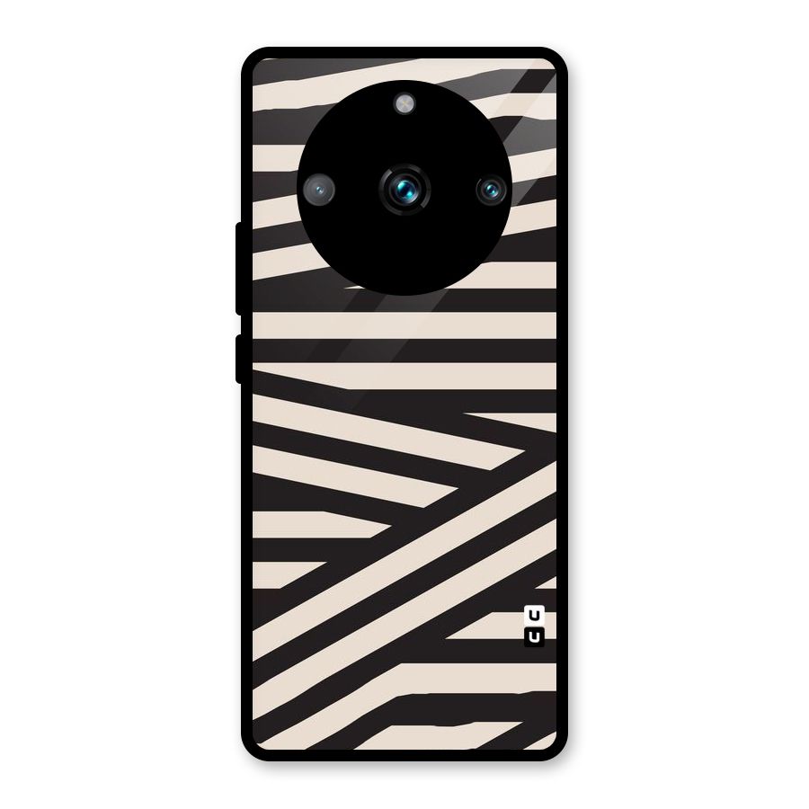 Monochrome Lines Glass Back Case for Realme Narzo 60 Pro