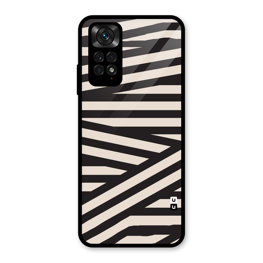 Monochrome Lines Glass Back Case for Redmi Note 11S