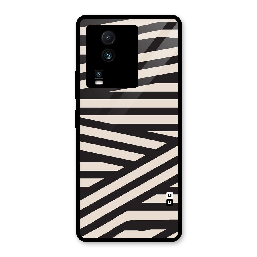 Monochrome Lines Glass Back Case for Vivo iQOO Neo 7