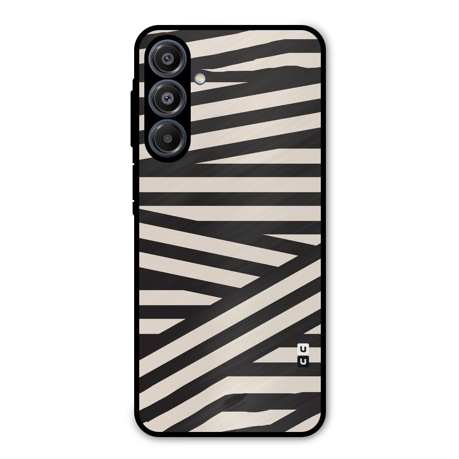 Monochrome Lines Metal Back Case for Galaxy A16 5G