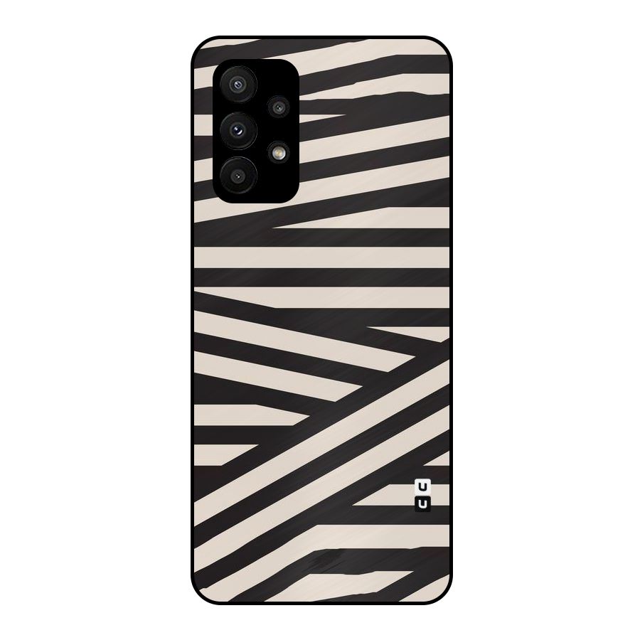 Monochrome Lines Metal Back Case for Galaxy A23