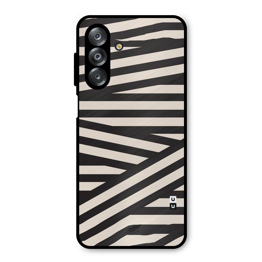 Monochrome Lines Metal Back Case for Galaxy A26