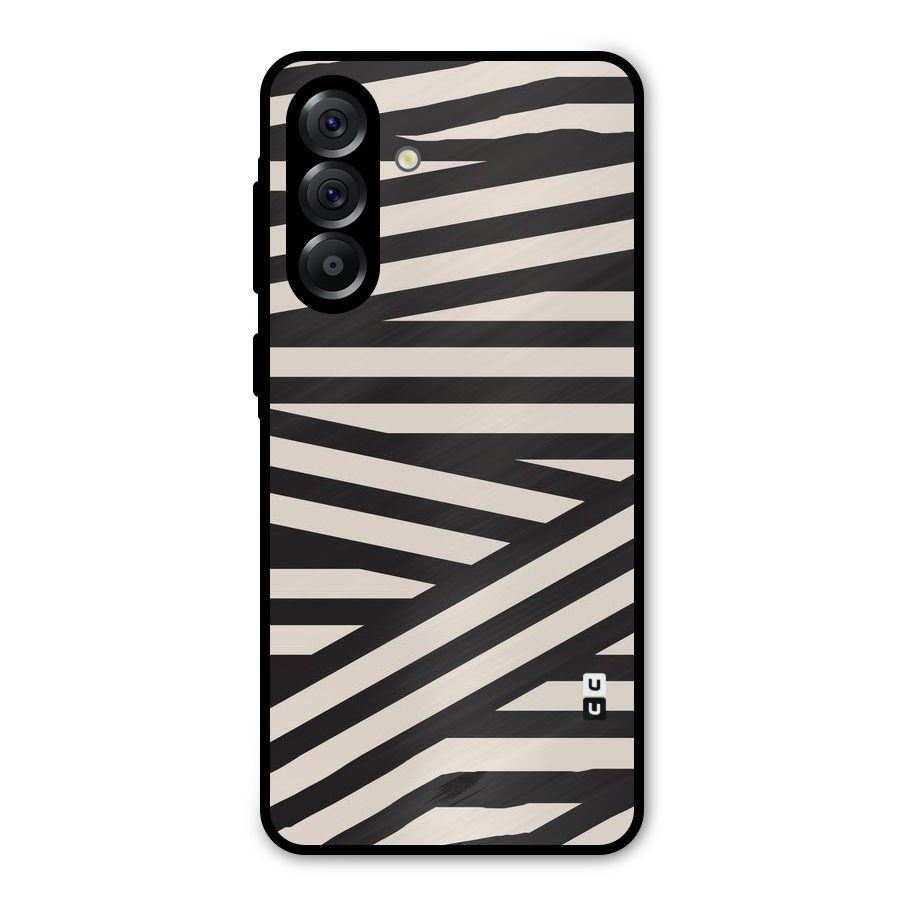Monochrome Lines Metal Back Case for Galaxy A36