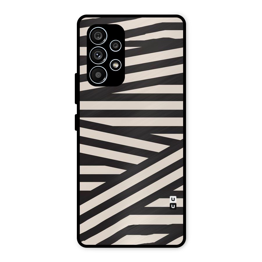 Monochrome Lines Metal Back Case for Galaxy A53 5G