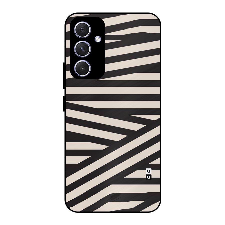 Monochrome Lines Metal Back Case for Galaxy A54