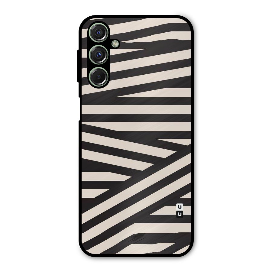 Monochrome Lines Metal Back Case for Galaxy F34