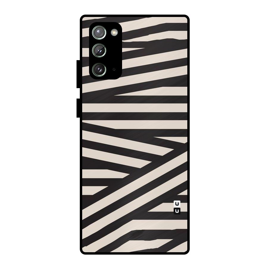 Monochrome Lines Metal Back Case for Galaxy Note 20