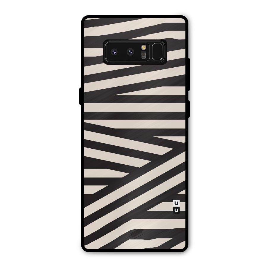 Monochrome Lines Metal Back Case for Galaxy Note 8