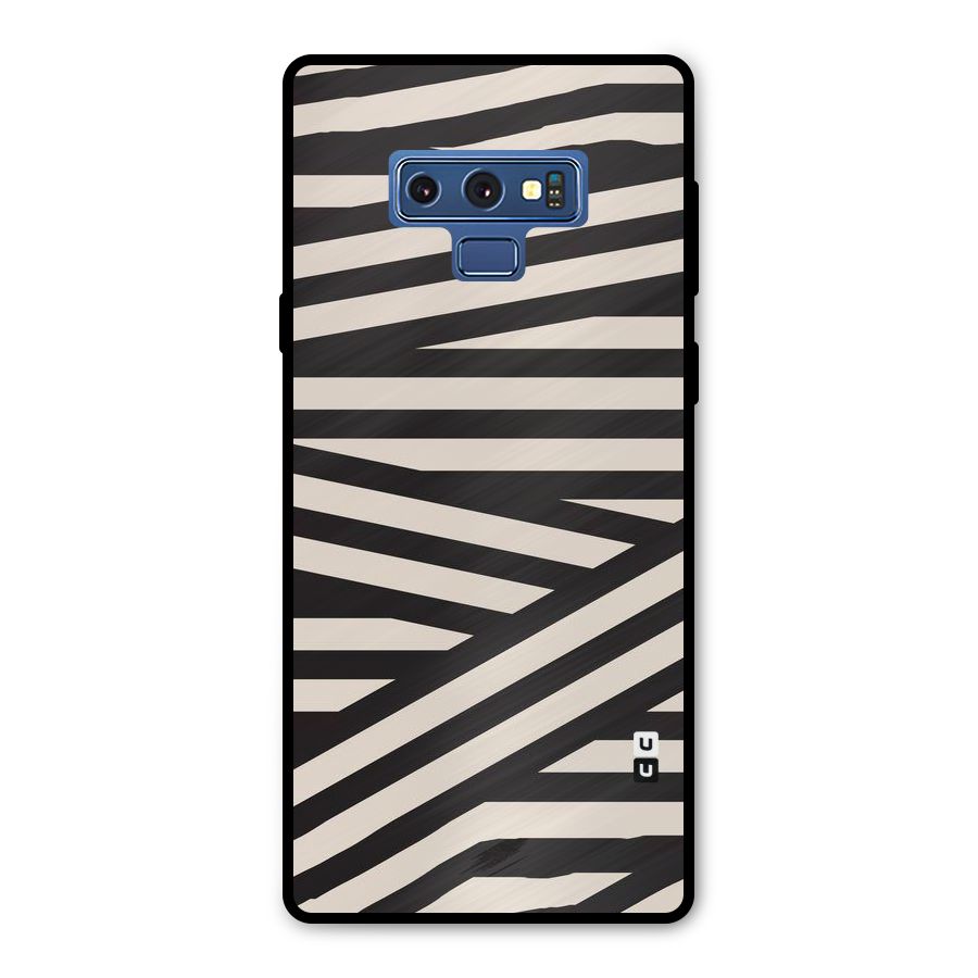 Monochrome Lines Metal Back Case for Galaxy Note 9